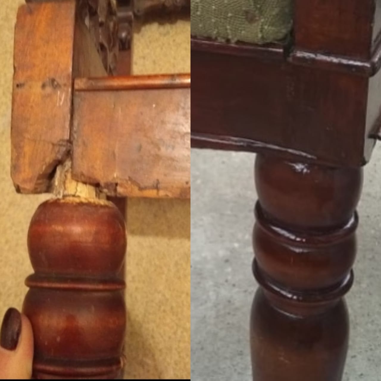 Реставрация и ремонт старинного кресла в реставрационной мастерской RESTORER.EXPERT